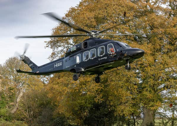 An AW149 demonstrator helicopter