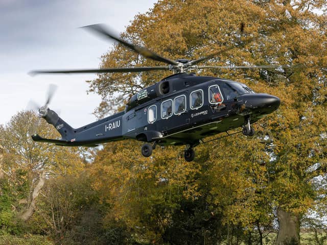 An AW149 demonstrator helicopter
