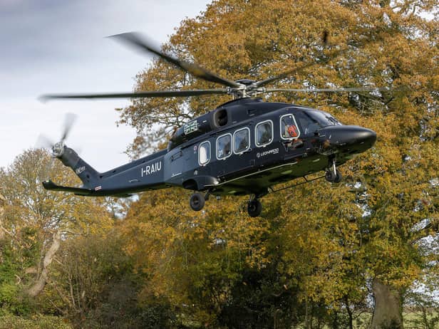 An AW149 demonstrator helicopter