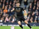 LONDON, ENGLAND - MARCH 12: Kieran Tierney of Arsenal during the Premier League match between Fulham FC and Arsenal FC at Craven Cottage on March 12, 2023 in London, England. (Photo by David Price/Arsenal FC via Getty Images)