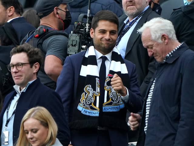 Newcastle United c0-owner Jamie Reuben at St James's Park.