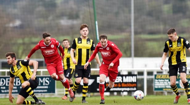 Hebburn Town pictured during the side's match against Longridge Town FC in the FA Vase fifth round match at the Mike Riding Ground in February last year.