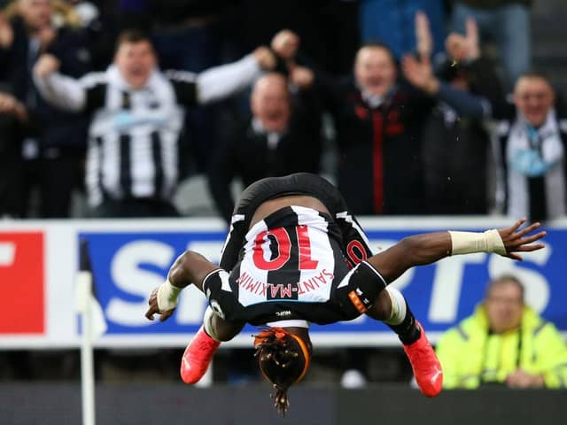Newcastle United winger Allan Saint-Maximin. (Photo by Alex Livesey/Getty Images)