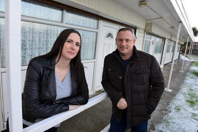 Chalet owners Carleigh McCleod and Tom Cram