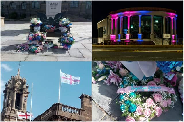 Tributes to South Shields couple Chloe Rutherford and Liam Curry on the third anniversary of the Manchester Arena attack.
Colman Seafood Temple photo by Steven Lomas.