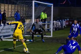 Northern League club Whitley Bay faced Ukrainian Super League side Metalist Kharkiv. Picture by Julian Tyley.