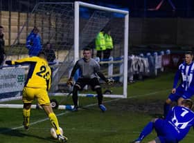 Northern League club Whitley Bay faced Ukrainian Super League side Metalist Kharkiv. Picture by Julian Tyley.