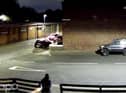 CCTV footage captured the moment that a gunman opened fire on a South Shields house.