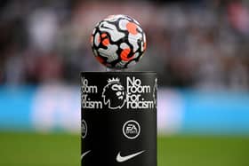 Nike Strike Aerowsculpt Official Premier League match ball. (Photo by Stu Forster/Getty Images)