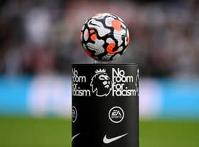 Nike Strike Aerowsculpt Official Premier League match ball. (Photo by Stu Forster/Getty Images)