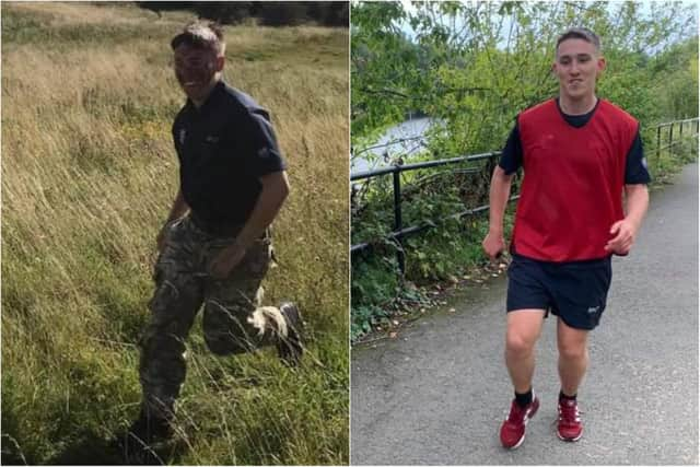 Zak running for the Royal British Legion