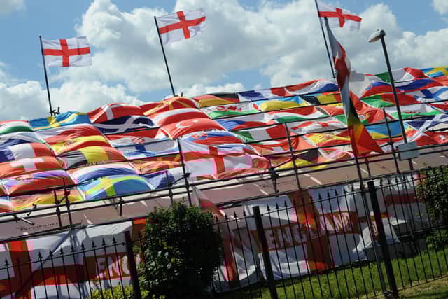 The display at Dougie's Tavern in Hebburn is unlikely to go unnoticed by passers-by. JPI image.
