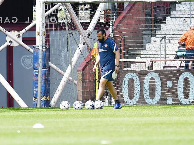David Preece at Tynecastle
