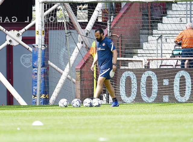 David Preece at Tynecastle