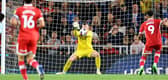 Anthony Patterson makes a save