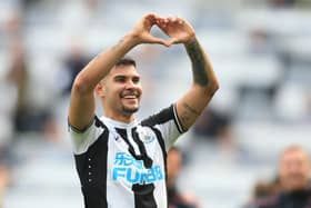 Newcastle United midfielder Bruno Guimaraes (Photo by LINDSEY PARNABY/AFP via Getty Images)