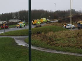Emergency services at Lizard Lane, near Cleadon Hills, on Tuesday, December 28. Picture: Adam Reid.