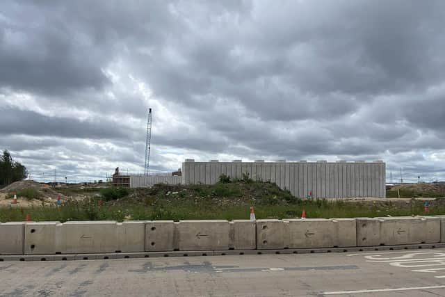 Work on the support walls, which will help hold the beams for the bridge and retain earth, is progressing well, according to the Highways England.