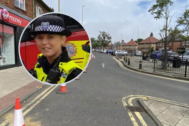 Police Community Support Officer Natalie Gibson helped her colleagues arrest a suspect after spotting him in a vehicle near the Nook in Prince Edward Road, South Shields.