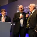 Hebburn Town chairman Vin Pearson reflected on “a magical night” after the Hornets FA Vase success was honoured by the North East Football Writers Association. Picture: Sir Bobby Robson Foundation.