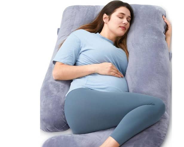 Momcozy U Shaped Pillow - the perfect body conforming huggable pillow for throughout maternity or everyday life.