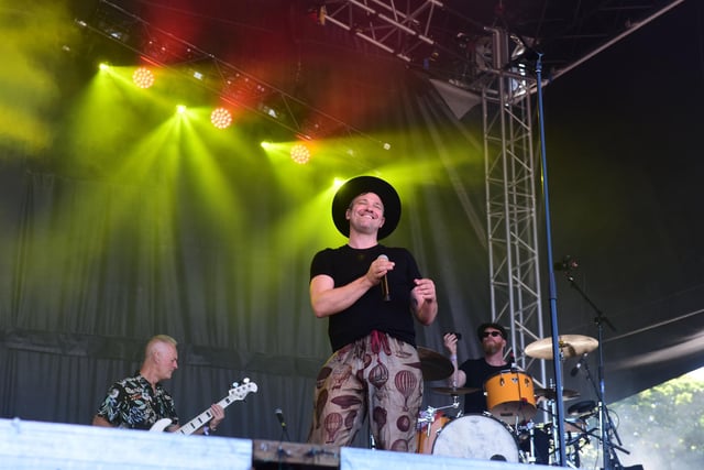 A big smile from Will Young during his South Shields performance.