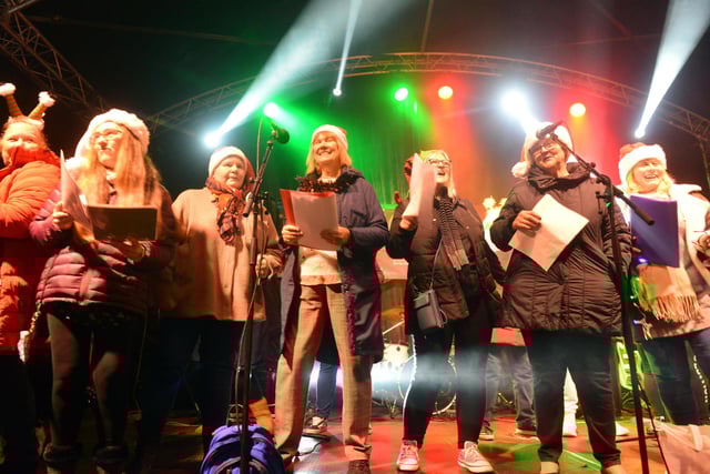 South Shields Christmas lights switch on.