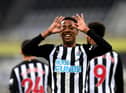 Joe Willock celebrates a goal last season.
