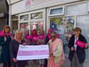 The Apna Ghar Minority Ethnic Women’s Centre, in Ocean Road, South Shields,  received a cheque for £91, 962 from the National Lottery Community Fund.
Pictured presenting the cheque is Catherine Stocks (2nd left) to Apna Ghar chair Shobha Srivasyava (3rd from left) with Susan Stevenson Apna Ghar Project Co-ordinator (left) and Tracey Dixon Leader South Tyneside Council (right).