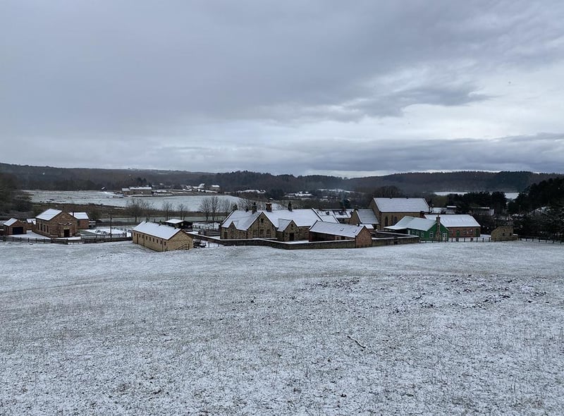 The valley Beamish Museum sits in is ideal for snow and the site looked stunning!