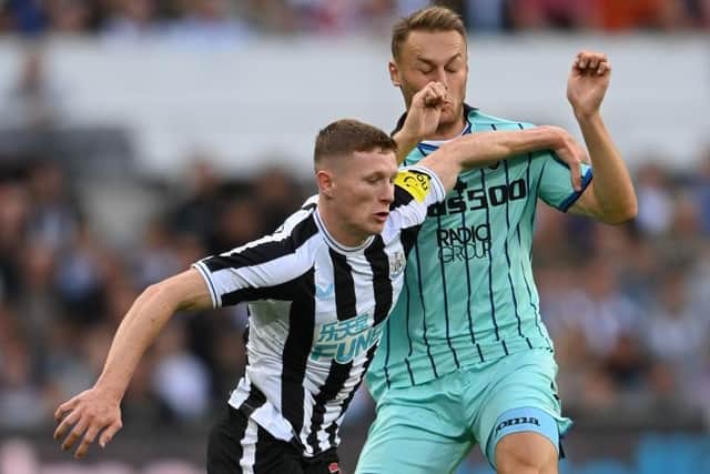 Elliot Anderson starred for Newcastle United against Atalanta on Friday night (Photo by Stu Forster/Getty Images)