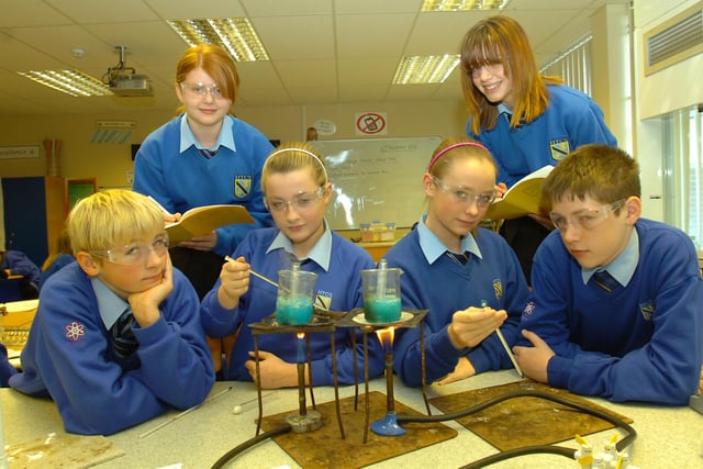 A flashback to 2008 where these High Tunstall College of Science student were hard t work during a lesson. Are you pictured?