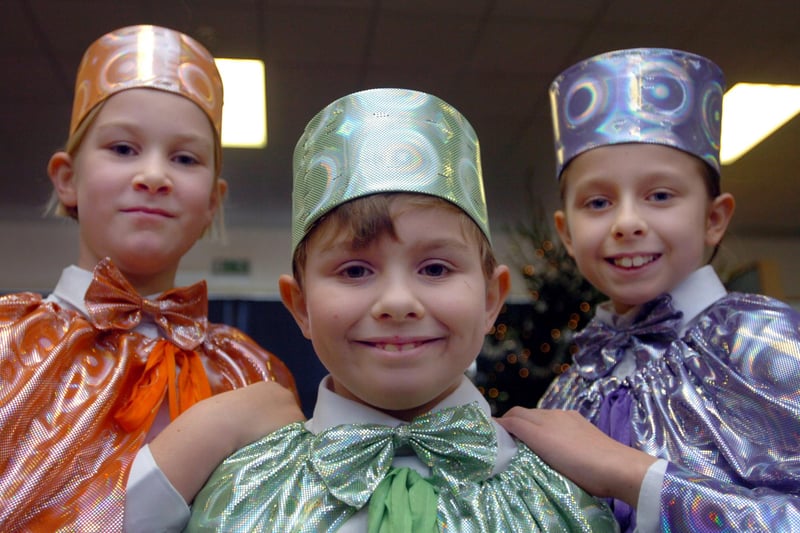 It's the 2008 Nativity at St John Vianney Primary School and the three kings look delighted with their parts. Does this bring back happy memories?