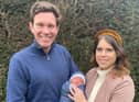 Princess Eugenie and Jack Brooksbank. Undated handout photo issued by Buckingham Palace of Princess Eugenie and Mr Jack Brooksbank with their son August Philip Hawke Brooksbank. The boy was born at The Portland Hospital in central London on Tuesday February 9.