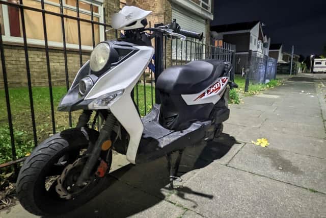 The motorbike was involved in an anti social behaviour incident in the Temple Park area of South Shields