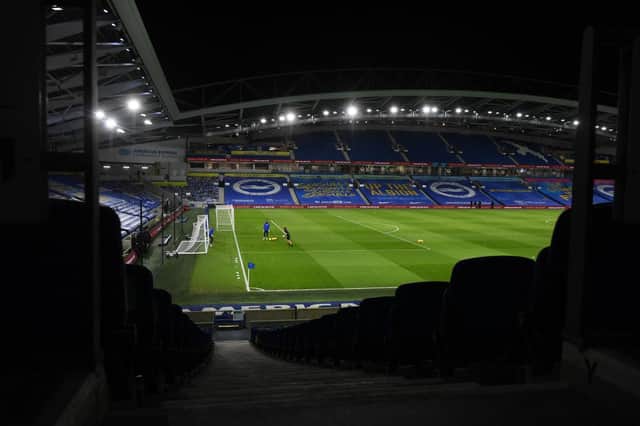Amex Stadium, home of Brighton and Hove Albion Football Club. (Photo by Mike Hewitt/Getty Images)