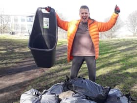 Debbie Upperton is a keen member of the Jarrow Litter Pickers. The group does wonderful work, but needs sponsorship.