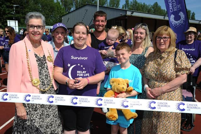 Cancer Research Relay for Life at Monkton Stadium, Jarrow.