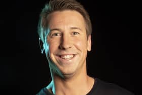 Comedian Carl Hutchinson.