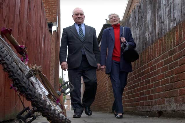 Councillor Bill Brady with his wife Mavis, who was also a councillor.
