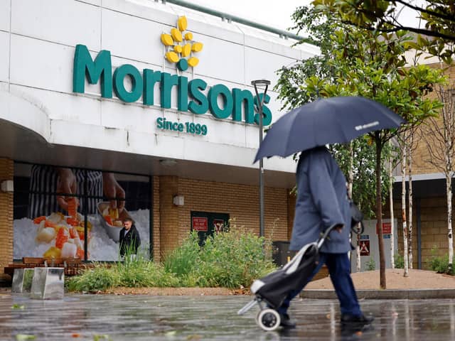 A view of a Morrisons supermarket. PIC: TOLGA AKMEN/AFP via Getty Images