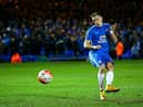 PETERBOROUGH, ENGLAND - FEBRUARY 10:  Marcus Maddison of Peterborough scores his penalty during the penalty shootout in the Emirates FA Cup fourth round replay match between Peterborough United and West Bromwich Albion at ABAX Stadium on February 10, 2016 in Peterborough, England.  (Photo by Richard Heathcote/Getty Images)