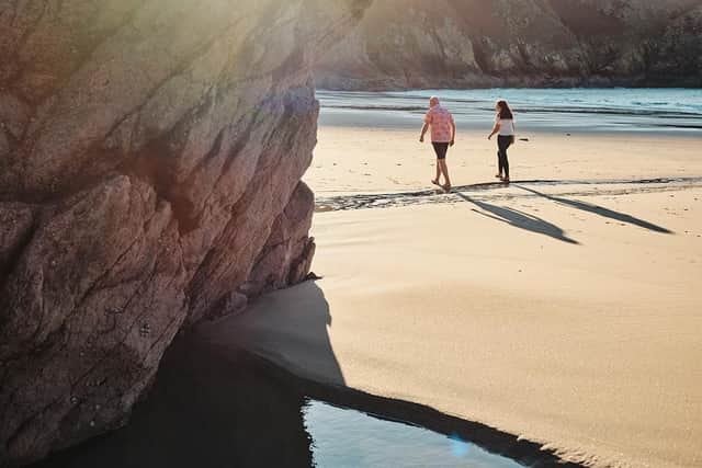 One of the clean, sandy beaches to be found on Jersey. Picture by Max Burnett