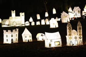 The "City of Light, City of Stories" lantern Display lights up College Green.