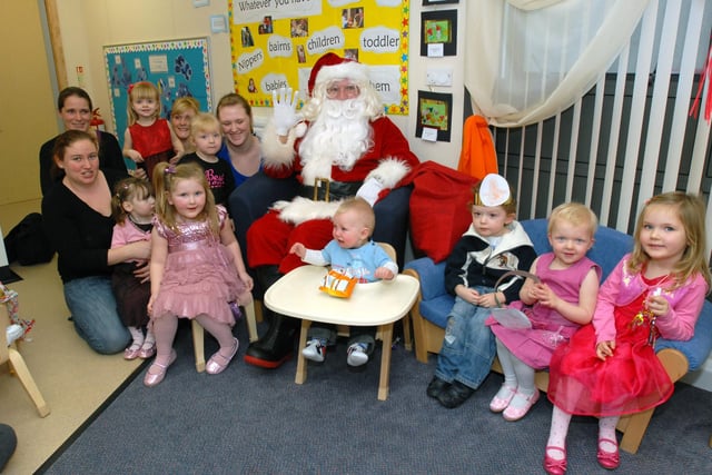 Parents and toddlers got to meet Father Christmas at the Jarrow Children's Centre in 2009.