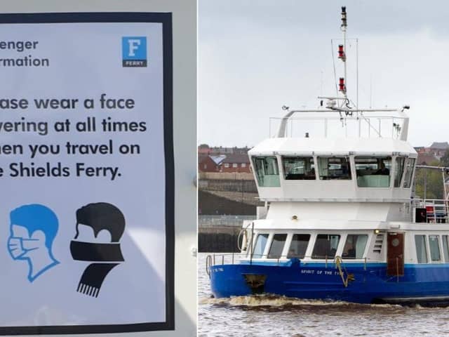 New social distancing measures have been introduced on the Shields Ferry.