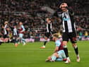 Miguel Almiron of Newcastle United reacts after a missed chance during the Premier League match between Newcastle United and Burnley at St. James Park on December 04, 2021 in Newcastle upon Tyne, England. (Photo by Stu Forster/Getty Images)