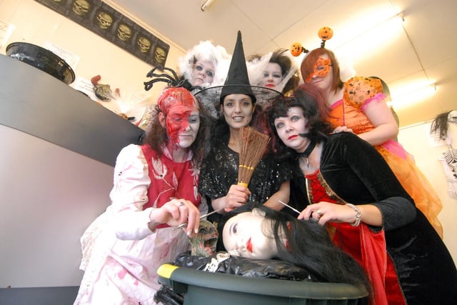 Staff at Jazz Hairdressing were frighteningly good with their Halloween creations at their Frederick Street studio 13 years ago.