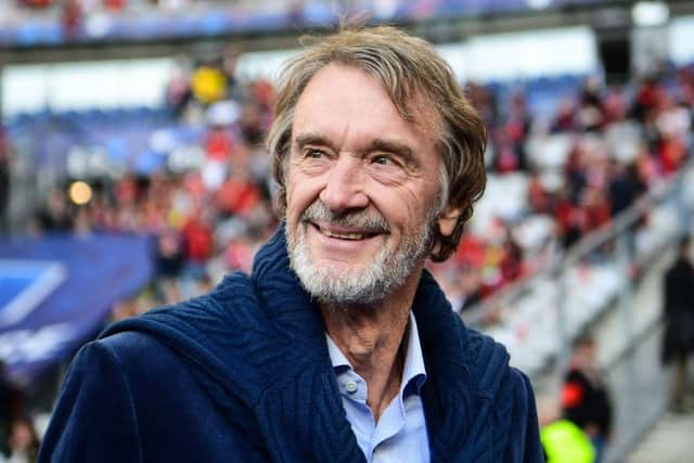 British INEOS Group chairman and OGC Nice's owner Jim Ratcliffe looks on before the French Cup final football match between OGC Nice and FC Nantes at the Stade de France, in Saint-Denis, on the outskirts of Paris, on May 7, 2022. (Photo by BERTRAND GUAY / AFP) (Photo by BERTRAND GUAY/AFP via Getty Images)