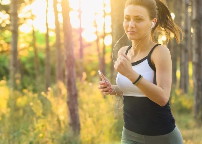 27 per cent of people said going for a run was their way to de-stress